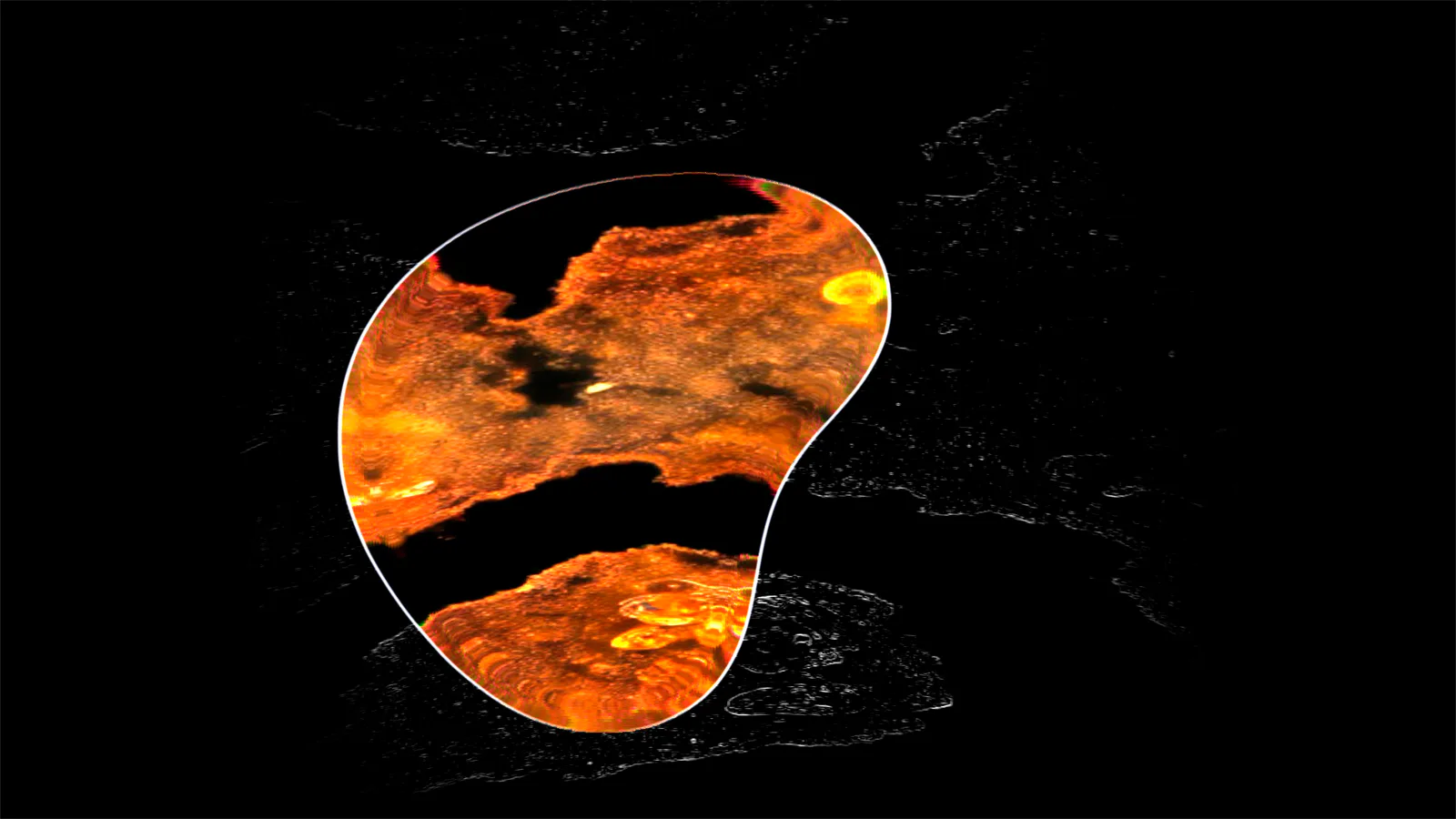 OKO generative projection visual, Signal Festival 2025