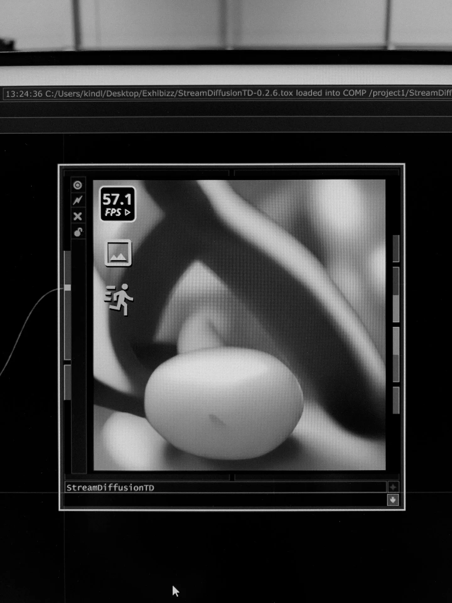 Exhibizz interactive installation, generative LED visuals, Bratislava 2025