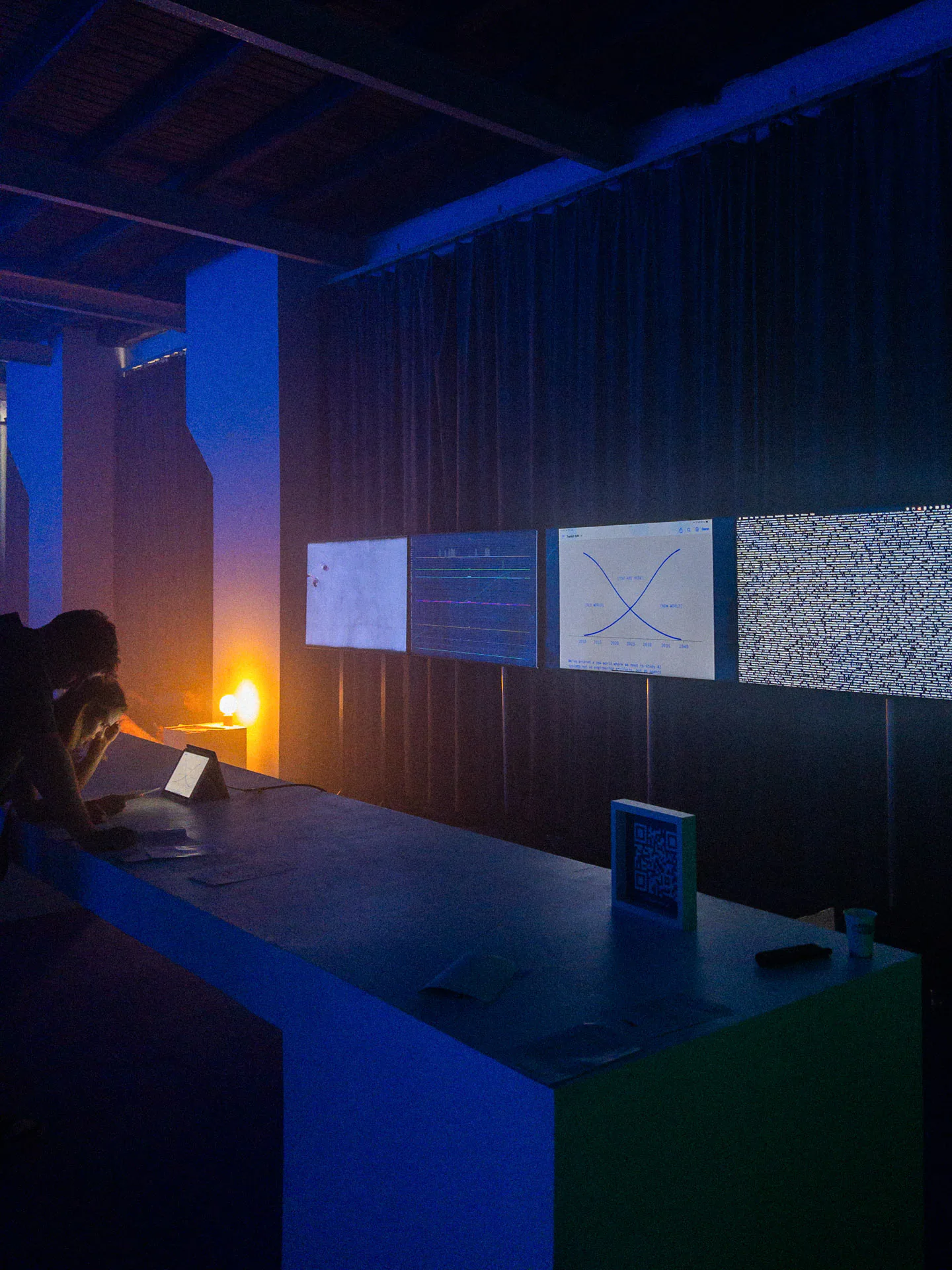 Exhibizz interactive installation, generative LED visuals, Bratislava 2025