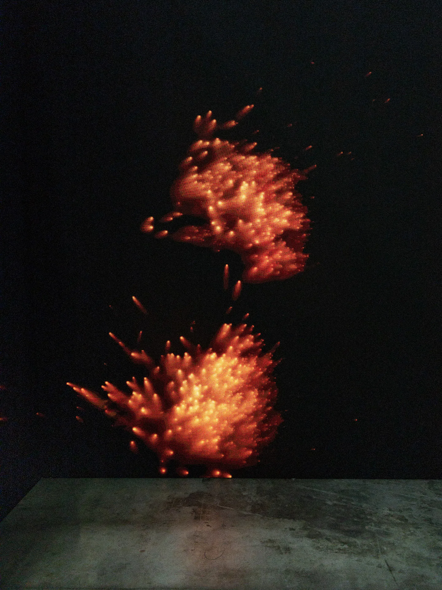 Exhibizz interactive installation, generative LED visuals, Bratislava 2025
