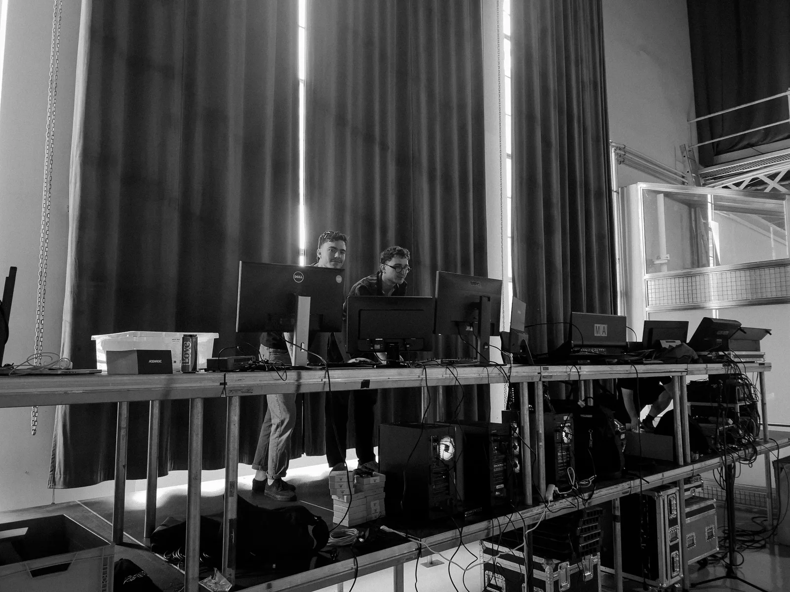 Exhibizz interactive installation, generative LED visuals, Bratislava 2025