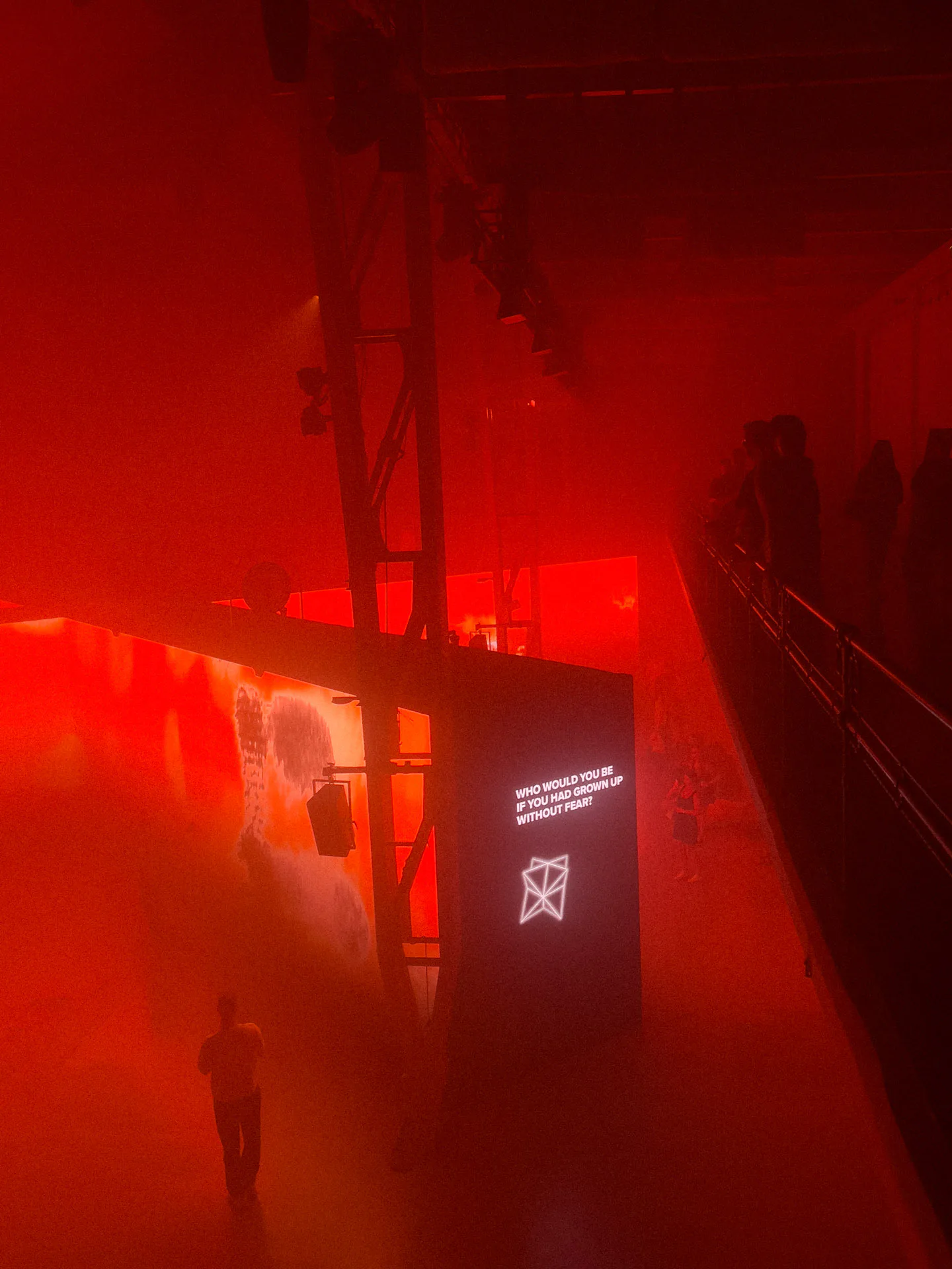 Exhibizz interactive installation, generative LED visuals, Bratislava 2025