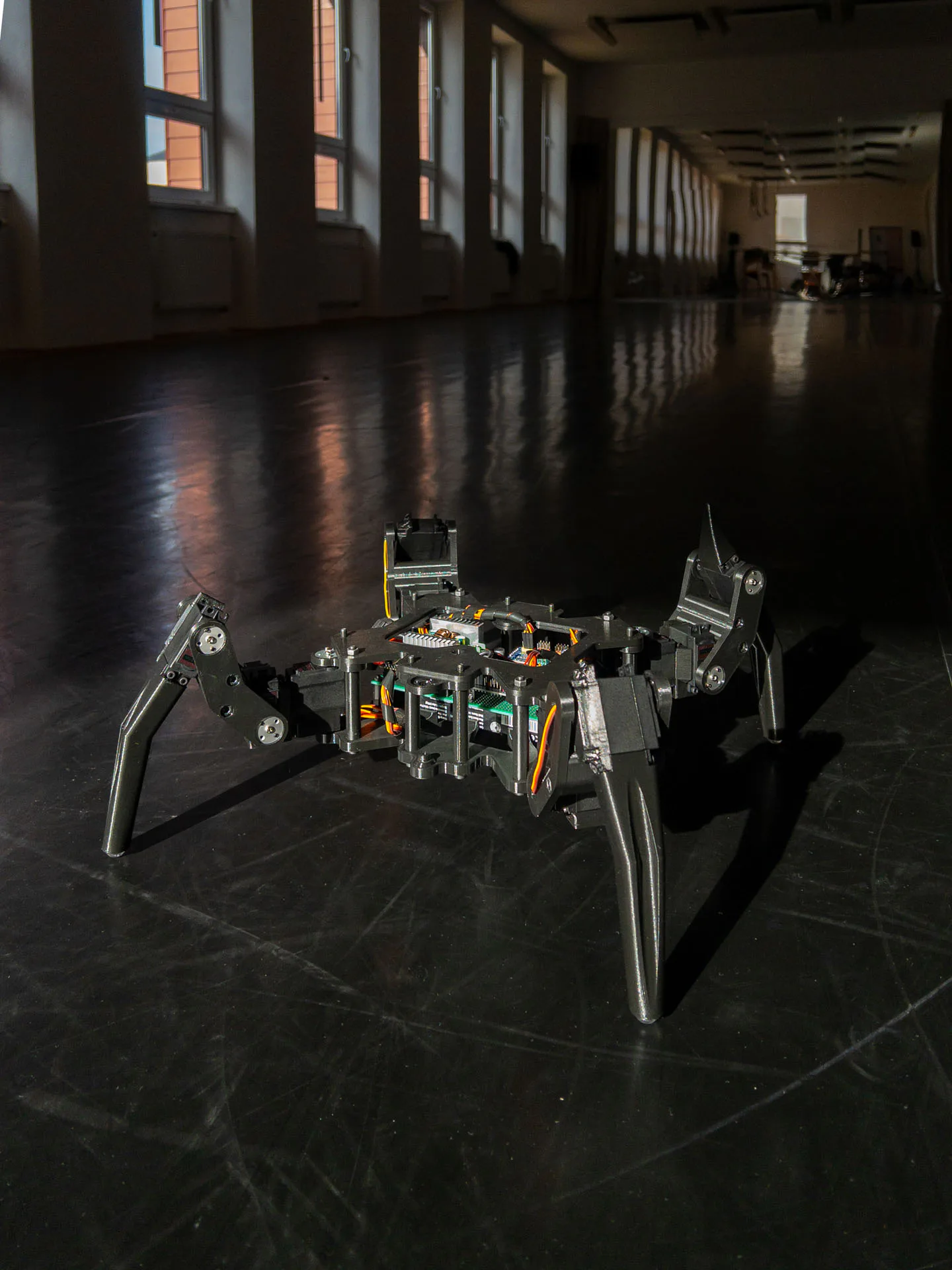 System: The Ascent of a New Kind by Antonín Kindl, electronic organisms installation, VŠVU MediaLab 2025