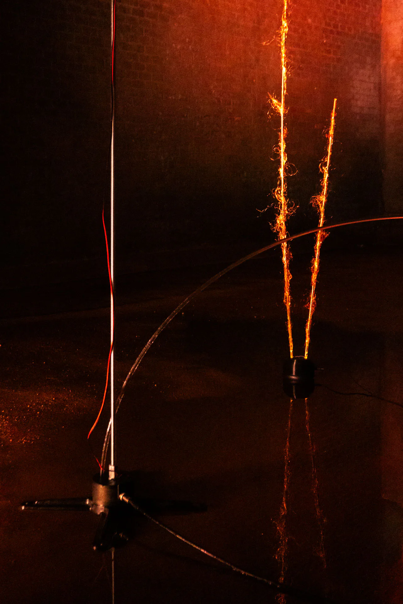 Receptor optical-fibre installation at Prototyp, Bratislava 2023