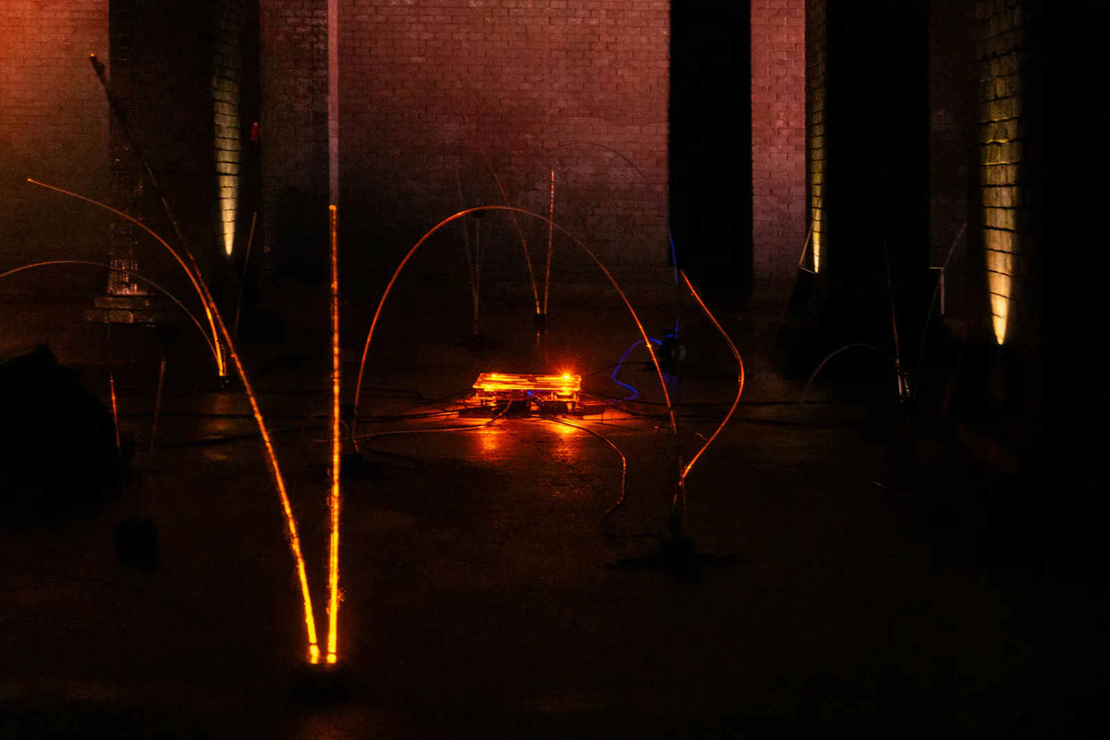 Receptor optical-fibre installation at Prototyp, Bratislava 2023