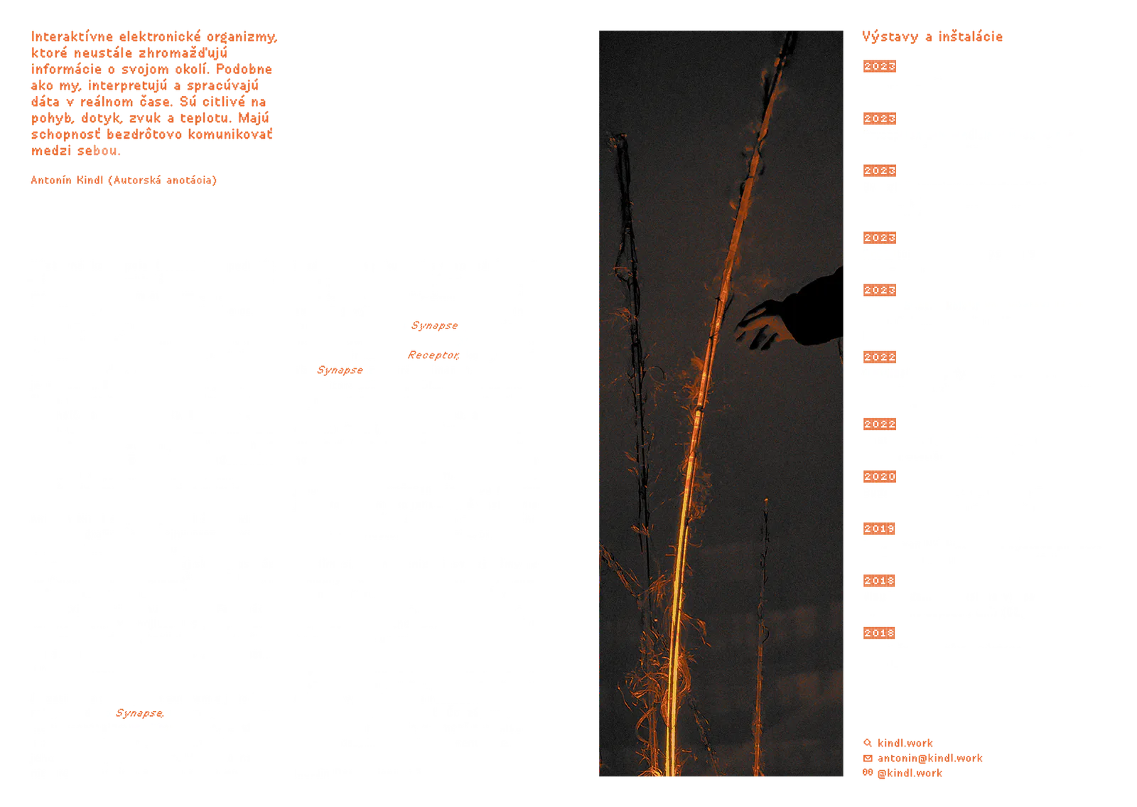 Synapse exhibition booklet